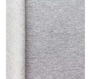 French Terry Uni hellgrau melange